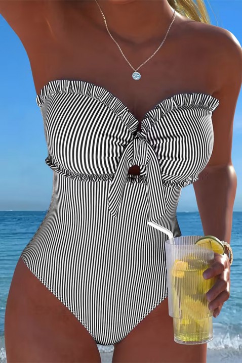 Jednodelni kupaći kostim GROMELXA BLACK, Boja: crna i bela, IVET.RS - Nova Kolekcija