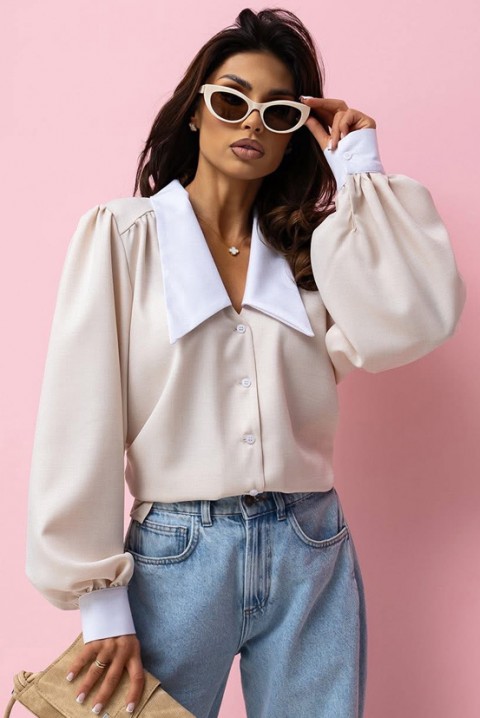 Ženska košulja KESINA ECRU, Boja: ecru, IVET.RS - Nova Kolekcija