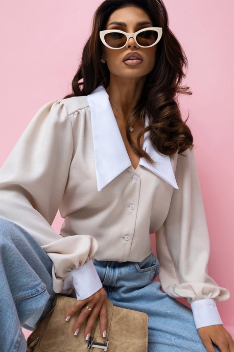 Ženska košulja KESINA ECRU, Boja: ecru, IVET.RS - Nova Kolekcija