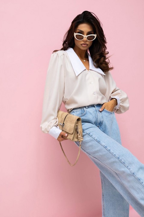 Ženska košulja KESINA ECRU, Boja: ecru, IVET.RS - Nova Kolekcija