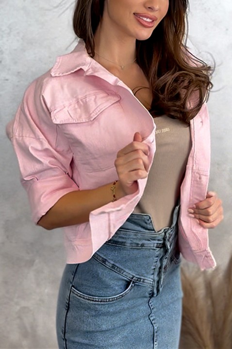 Teksas jakna MOLDENZA PINK, Boja: roze, IVET.RS - Nova Kolekcija