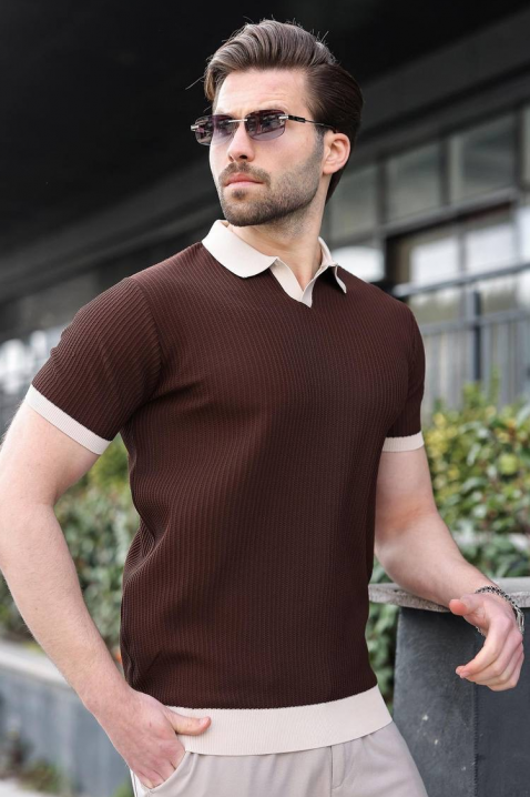 Muška majica RONELMO BROWN, Boja: braon, IVET.RS - Nova Kolekcija