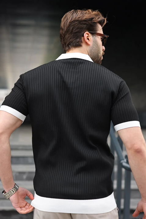 Muška majica RONELMO BLACK, Boja: crna, IVET.RS - Nova Kolekcija