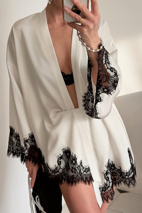 Kimono OZENDRA, Boja: bela, IVET.RS - Nova Kolekcija