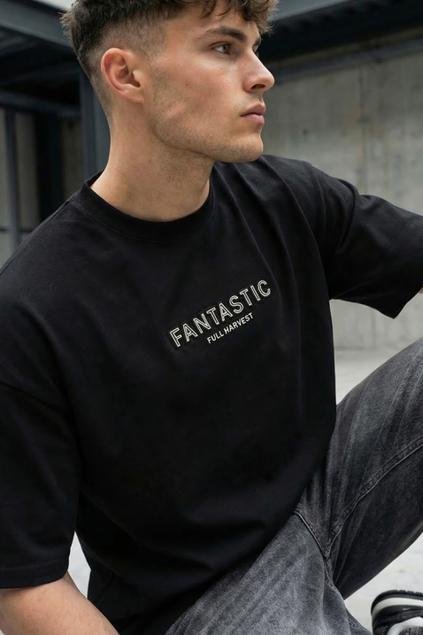 Muška majica ALEKSINO BLACK, Boja: crna, IVET.RS - Nova Kolekcija