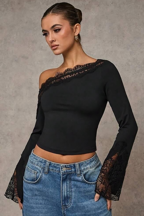 Ženska bluza ZAROLIA BLACK, Boja: crna, IVET.RS - Nova Kolekcija