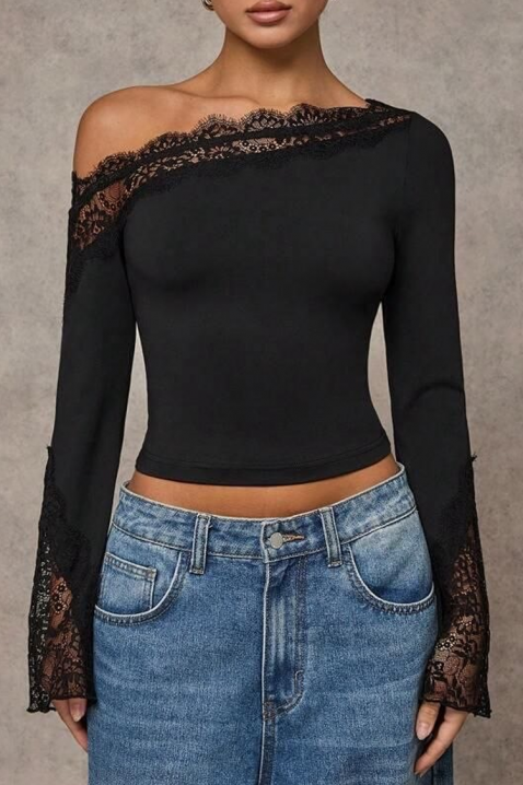 Ženska bluza ZAROLIA BLACK, Boja: crna, IVET.RS - Nova Kolekcija