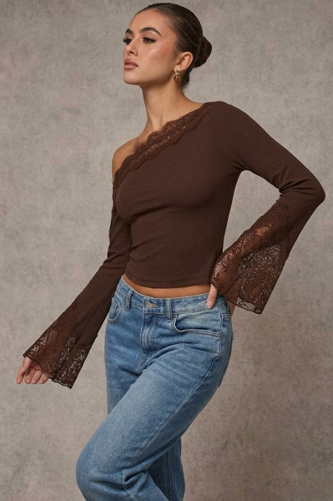 Ženska bluza ZAROLIA BROWN, Boja: braon, IVET.RS - Nova Kolekcija