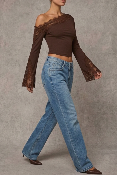 Ženska bluza ZAROLIA BROWN, Boja: braon, IVET.RS - Nova Kolekcija