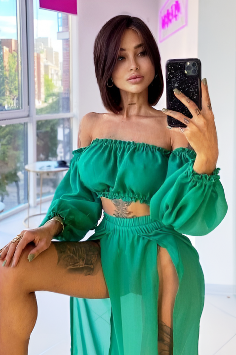 Komplet za plažu SUMELZA GREEN, Boja: zelena, IVET.RS - Nova Kolekcija