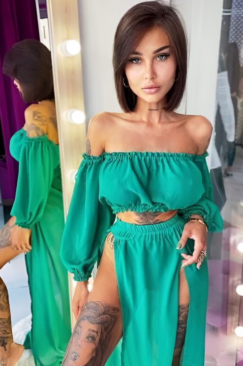 Komplet za plažu SUMELZA GREEN, Boja: zelena, IVET.RS - Nova Kolekcija