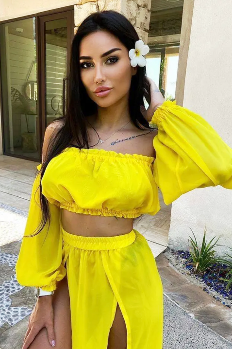 Komplet za plažu SUMELZA YELLOW, Boja: žuta, IVET.RS - Nova Kolekcija