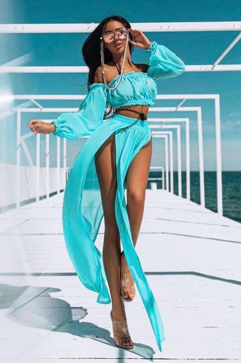 Komplet za plažu SUMELZA TURQUA, Boja: tirkizna , IVET.RS - Nova Kolekcija