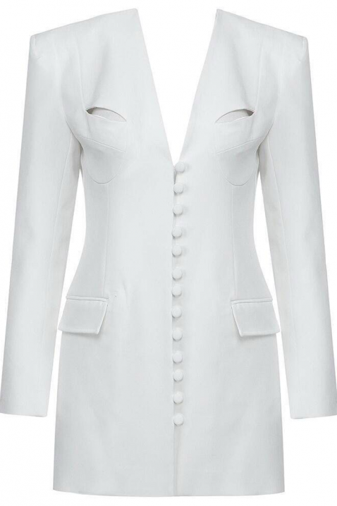 Haljina - blejzer VLAMINDA WHITE, Boja: bela, IVET.RS - Nova Kolekcija