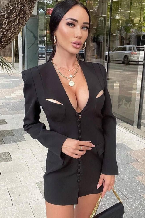 Haljina - blejzer VLAMINDA BLACK, Boja: crna, IVET.RS - Nova Kolekcija