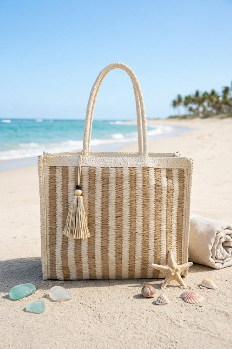 Torba za plažu VLONDILA ECRU, Boja: ecru, IVET.RS - Nova Kolekcija