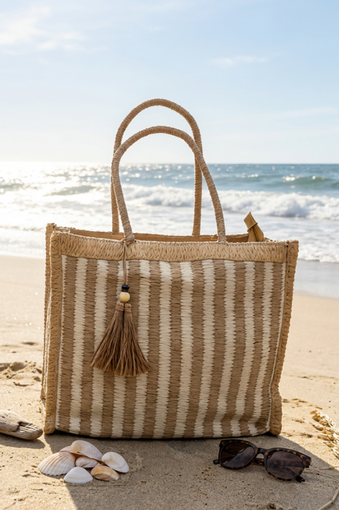 Torba za plažu VLONDILA BEIGE, Boja: bež, IVET.RS - Nova Kolekcija