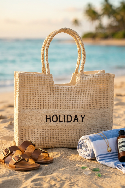 Torba za plažu HOLIANZA ECRU, Boja: bež, IVET.RS - Nova Kolekcija