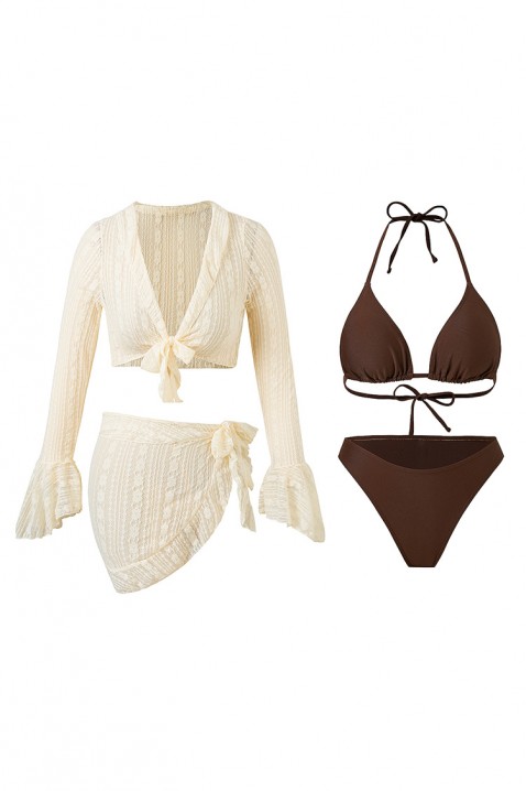 Komplet za plažu KROMELJA, Boja: braon, IVET.RS - Nova Kolekcija
