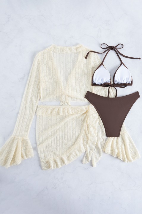 Komplet za plažu KROMELJA, Boja: braon, IVET.RS - Nova Kolekcija