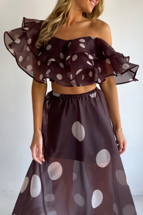 Komplet DLONDELA BROWN, Boja: braon, IVET.RS - Nova Kolekcija