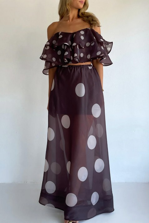 Komplet DLONDELA BROWN, Boja: braon, IVET.RS - Nova Kolekcija