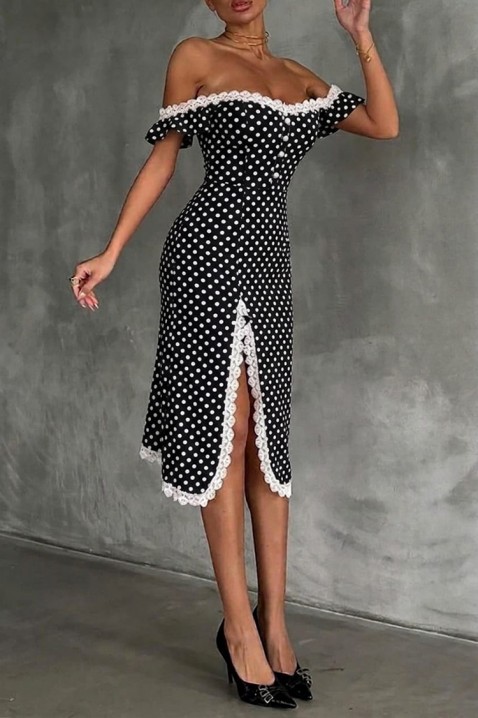 Haljina MALDENZA, Boja: crna i bela, IVET.RS - Nova Kolekcija