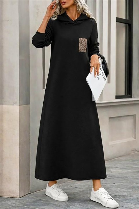 Haljina ASEMDOLA, Boja: crna, IVET.RS - Nova Kolekcija