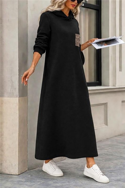 Haljina ASEMDOLA, Boja: crna, IVET.RS - Nova Kolekcija