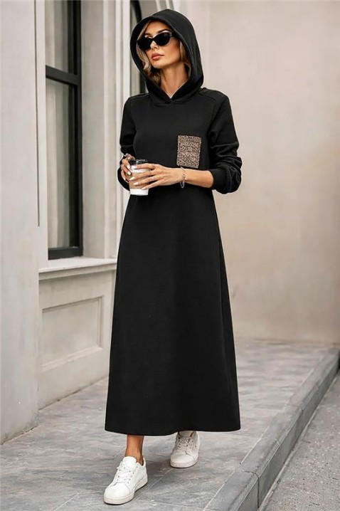 Haljina ASEMDOLA, Boja: crna, IVET.RS - Nova Kolekcija