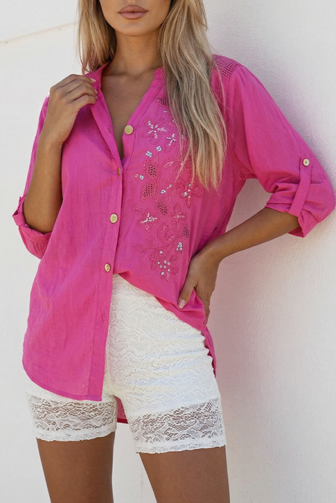 Ženske košulja ZAFELIA PINK, Boja: roze, IVET.RS - Nova Kolekcija