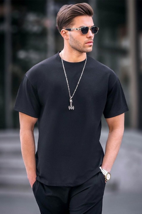 Muška majica LOMENZO BLACK, Boja: crna, IVET.RS - Nova Kolekcija