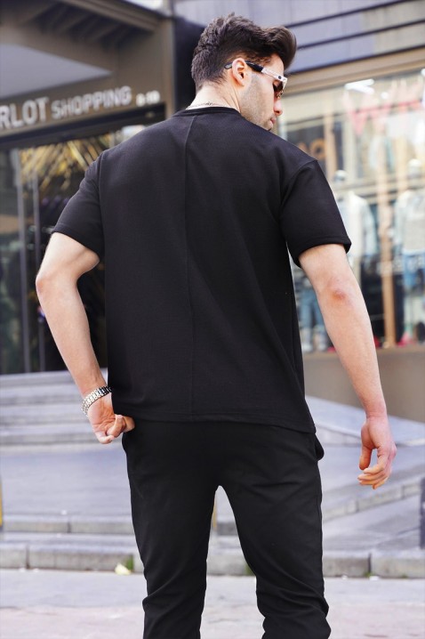 Muška majica LOMENZO BLACK, Boja: crna, IVET.RS - Nova Kolekcija