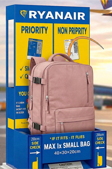 Ranac za putovanje RAYANAIR ROLNEZA PUDRA, Boja: rose, IVET.RS - Nova Kolekcija