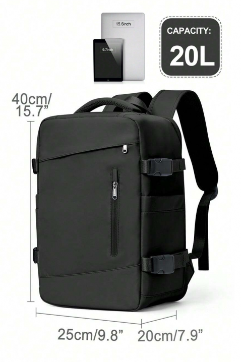 Ranac za putovanje RAYANAIR WINZONA BLACK, Boja: crna, IVET.RS - Nova Kolekcija