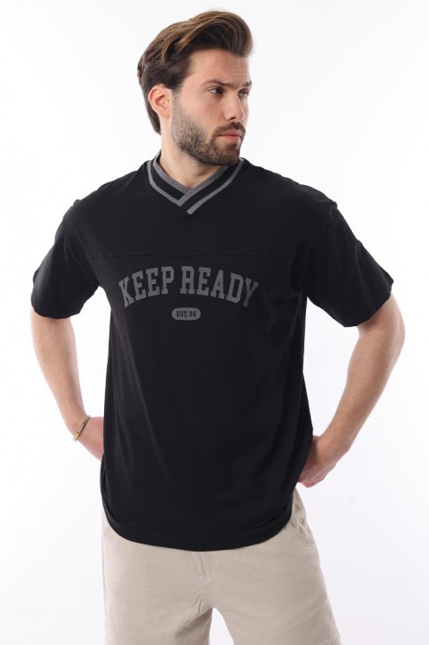 Muška majica FELONZO BLACK, Boja: crna, IVET.RS - Nova Kolekcija