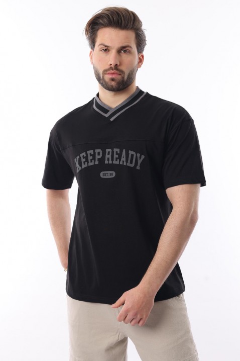 Muška majica FELONZO BLACK, Boja: crna, IVET.RS - Nova Kolekcija