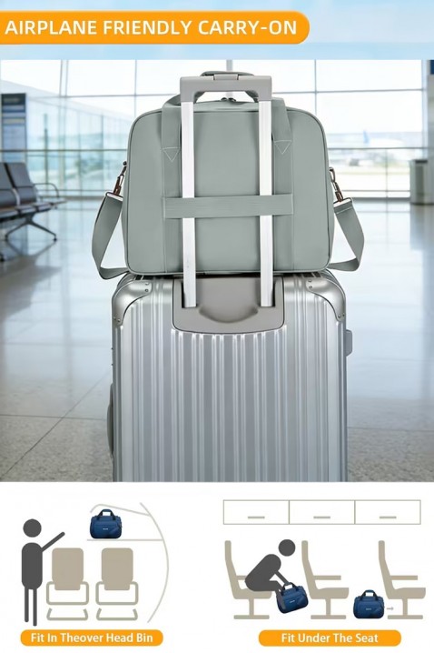 Torba za putovanje WINDINZA MINT - pogodna za Ryanair/Wizzair, Boja: menta, IVET.RS - Nova Kolekcija