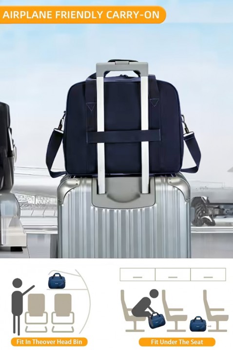 Torba za putovanje WINDINZA NAVY - pogodna za Ryanair/Wizzair, Boja: tamnoplava, IVET.RS - Nova Kolekcija