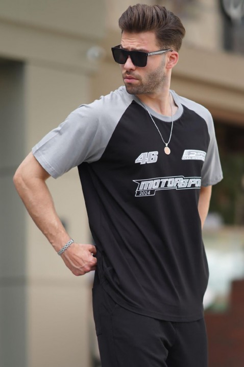 Muška majica RELONDO BLACK, Boja: crna, IVET.RS - Nova Kolekcija