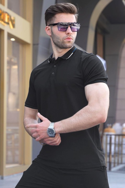 Muška majica RILONZO BLACK, Boja: crna, IVET.RS - Nova Kolekcija