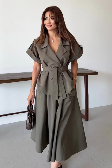 Komplet TRINELZA, Boja: kaki, IVET.RS - Nova Kolekcija