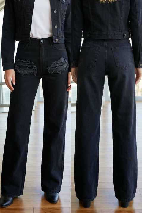 Farmerke MERLILDA, Boja: crna, IVET.RS - Nova Kolekcija