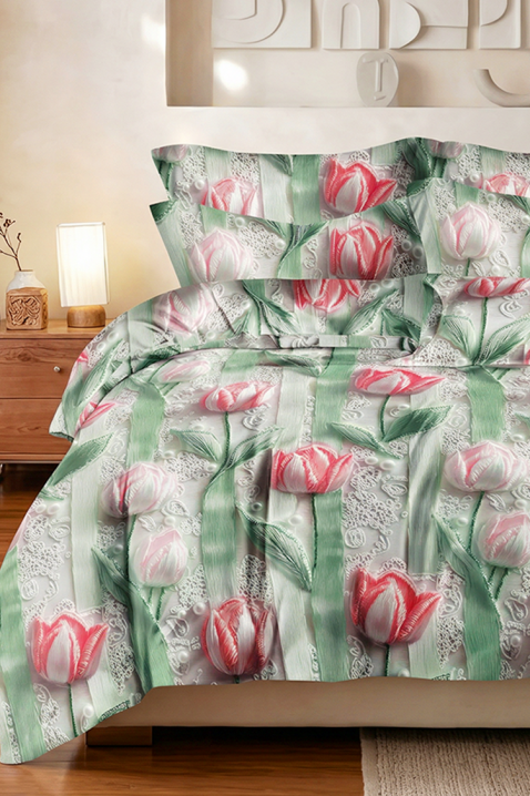 Komplet posteljine GRONELJY 160x200 cm pamuk - 3 dela, Boja: višebojna, IVET.RS - Nova Kolekcija