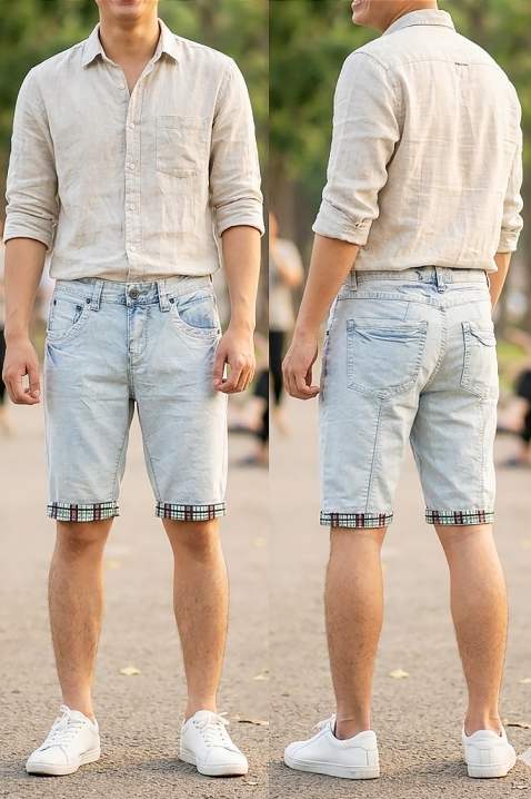 Muške bermude LORZENO, Boja: svetloplava, IVET.RS - Nova Kolekcija