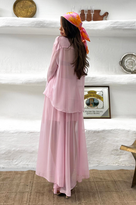 Prozračan i nežan dvodelni svakodnevni komplet MERLINA PINK, Boja: roze, IVET.RS - Nova Kolekcija