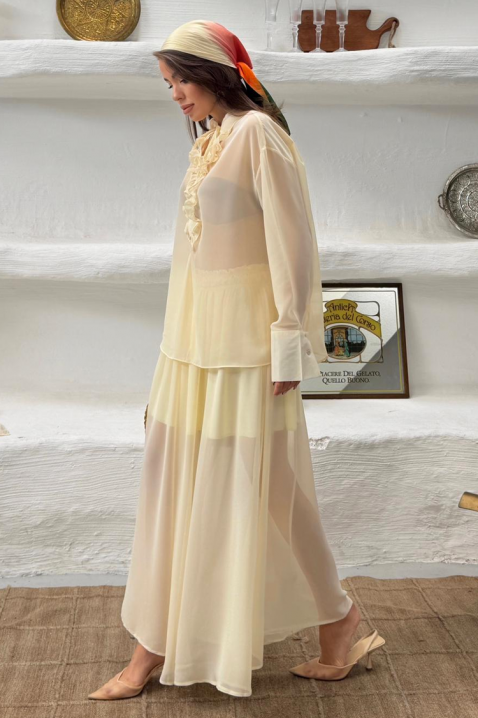 Prozračan i nežan dvodelni svakodnevni komplet MERLINA YELLOW, Boja: žuta, IVET.RS - Nova Kolekcija