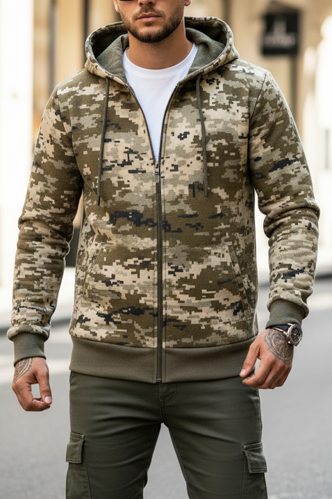 Muška dukserica DERIFO, Boja: kaki, IVET.RS - Nova Kolekcija