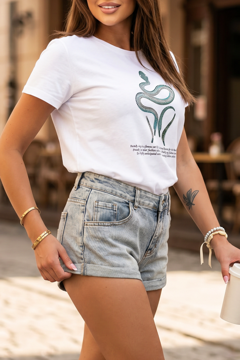 Praktičan teksas šorts sa čistim dizajnom ROSARIA, Boja: teksas, IVET.RS - Nova Kolekcija