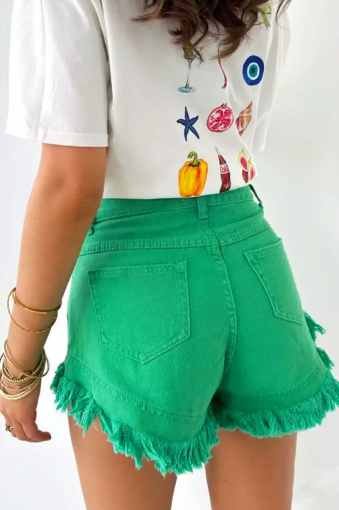 Ženske teksas šorts sa svežim letnjim akcentom TIMANA, Boja: teksas, IVET.RS - Nova Kolekcija